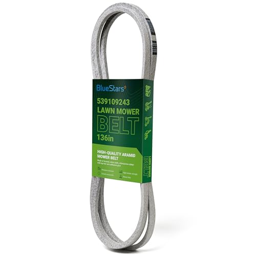 Image of BlueStars 539109243 Mower Deck Belt | Aramid Cord | 136 inch x 5 /8 inch