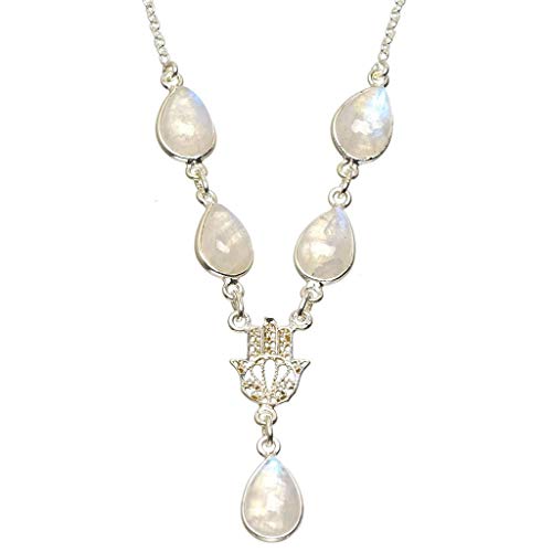 Bijou en pierre de lune StarGems cadeau unique fait main pour elle A3222