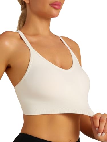 Image of RUNNING GIRL Sports Bras for Women 3Pack Strappy Bra