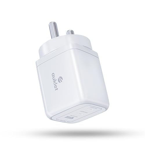 Image of 65W GaN Fast Wall Charger, with PD & PPS Support, USB 2C, 1A Port, BIS Certified, Compatible with All iPhones, iPads, MacBooks, laptops, and All Android mobiles (White)