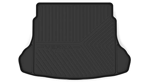 Image of GFX Tpv After-Market Car Trunk Boot Dicky Mat Compatible with Verna (2020) Black