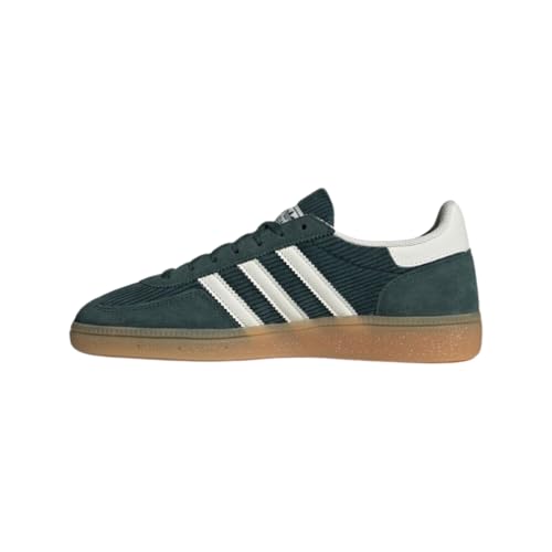 Image of adidas Handball Spezial Womens Sneakers, Mineral Green /Off White /Gum, Size 6