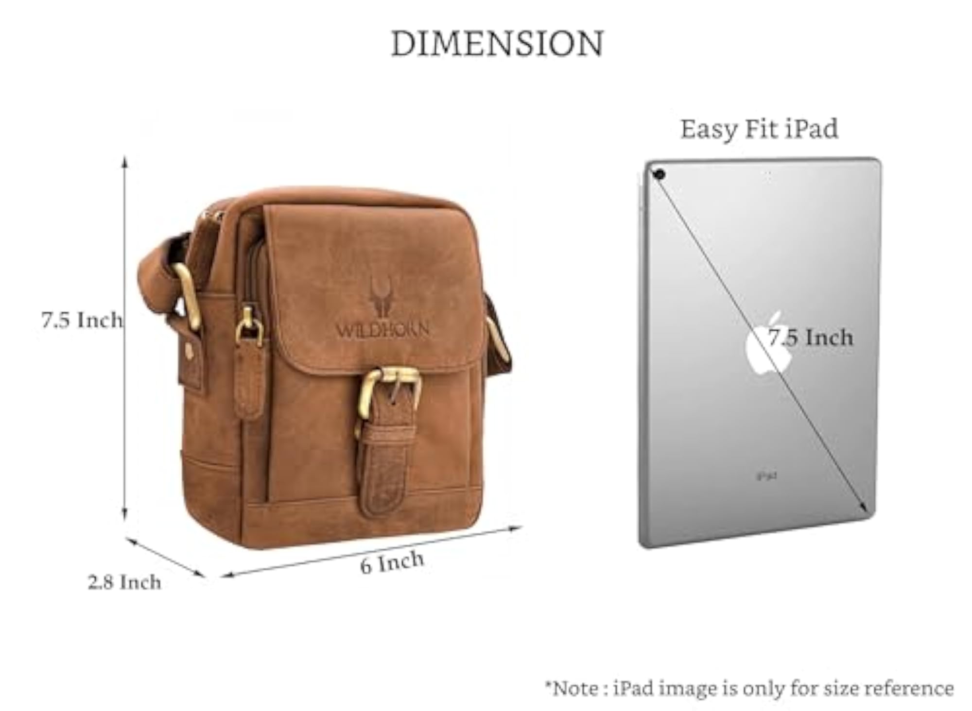 Genuine Leather Mini Sling Bag for Men, Stylish & Compact
