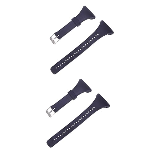 Gadpiparty 2piezas Correa De Repuesto De Plástico Para Reloj Banda y Ligera Color Negro Compatible Relojes Inteligentes Para Hombres
