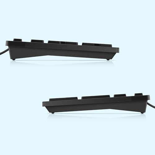 Image of Dell KB216 Wired Multimedia Keyboard - Full-Size Layout with USB Interface, Chiclet Keys, Spill Resistance with 3 Indicator Lights| Plug and Play| Hot Keys: Volume, Mute, Play /Pause, Backward, Forward