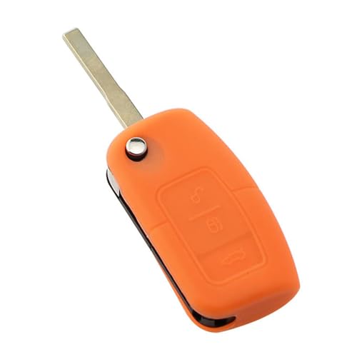 Étui clés télécommande de voiture en silicone Ford Kuga Escape Fiesta Focus Ecosport 3 boutons