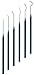 Moody Tools 55-1292 25mil 6-Piece Anodized Aluminum Precision Probe Set: Straight, Single, Short Double, Long Double, Triple and Hook Tips