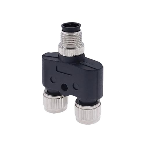 Connecteur M12 en Y diviseur 5 broches mâle vers double femelle pour capteur industriel