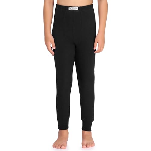 Timone Jungen Lange Unterhose TI30-128 (Schwarz, 146)