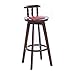 YJKDM Barhocker Moderne einfache und stilvolle Massivholzhocker, Haushalts-Barhocker, Barhocker mit drehbarer Rückenlehne, amerikanische Barhocker