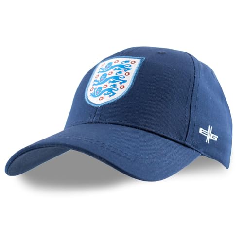 Image of 3 Lions Official England FA Crest Baseball Cap (100% Cotton & Adjustable)