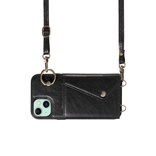 Coque iPhone 15 Plus portefeuille cuir antichoc 6.7 pouces avec porte carte