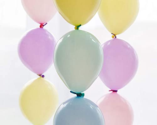 Riles & Bash Pastel Link Balloon Garland Kit With Balloon Pump - 101 Piece 6" Link Balloons - Rainbow Balloon Garland For Birthday Party Decorations, Rainbow Party, Unicorn Birthday, Shower, Or Easter #TOP6