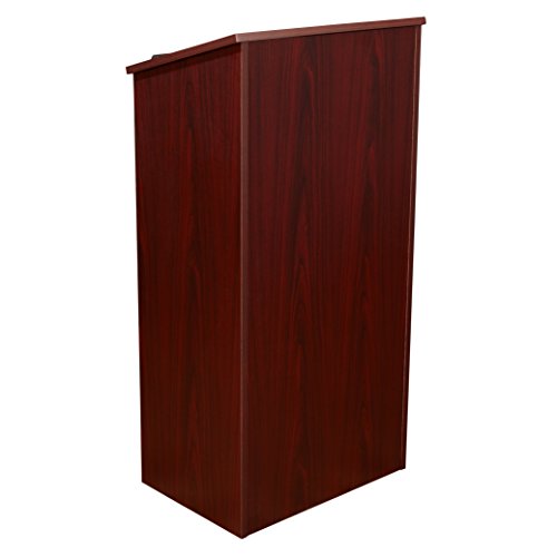 Oklahoma Sound 222-MY Full Floor Lectern, 23" Width x 46-1/2" Height x 16" Depth, Mahogany