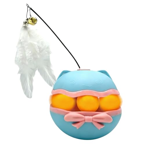 Generisch Elektrischer Katzen-Teaser,Selbstspielend Smart Batteriebetrieben Drehbar - Interaktives Kitten-Beschäftigungs- & Bewegungsspielzeug | Für Zuhause, Katzenzimmer, Schlafzimmer, Wohnung