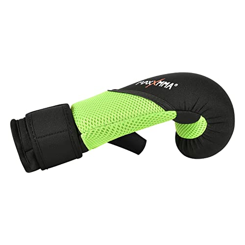 Maxxmma Neoprene Washable Heavy Bag Gloves - Boxing Punching Training (Neon Yellow, S/M) #TOP2