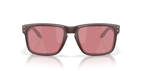 Oakley OO9244 Holbrook Low Bridge Fit Sunglasses, Matte Grenache/Prizm Dark