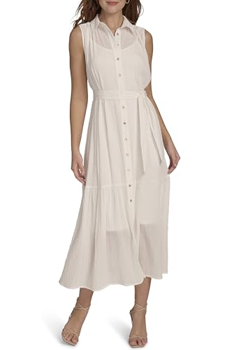 Tommy Hilfiger Women's Sleeveless Midi Shirt Dress2