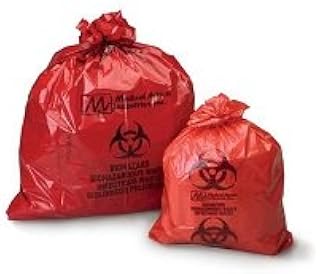 Biohazard Bag 24X24, 7-10 Gallon 1.25Ml Red, 250/Cs