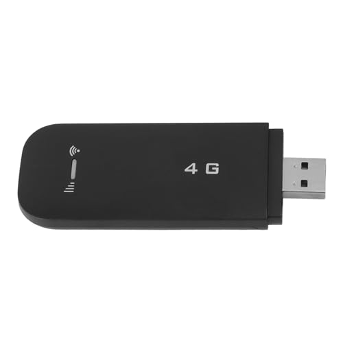 Image of 4G LTE USB Portable WiFi Router with SIM Card Slot, Plug and Play Mobile Hotspot Dongle Supporting 10 Devices, WPA2 Encrypted Internet Access for Travel RV Laptop Tablet Smartphone (Black)