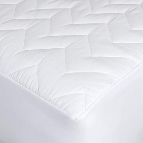 Image of Waterguard Quilted Cotton Mattress Pad - Sleeper Sofa Size - Soft, Comfortable, and Fluffy Mattress Pad - Waterproof Mattress Protector Stretched 5 inch for Snug Fit on Regular Sized Mattress