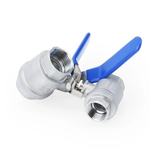 Vanne à sphère en acier inoxydable 304 DN32 pour fluides industriels
