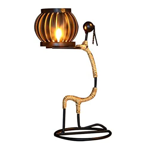 Image of LIFEHAXTORE Iron Candle Holder | Handmade Figurines | Home Decor Accessories (Multicolor, Pack of 1)