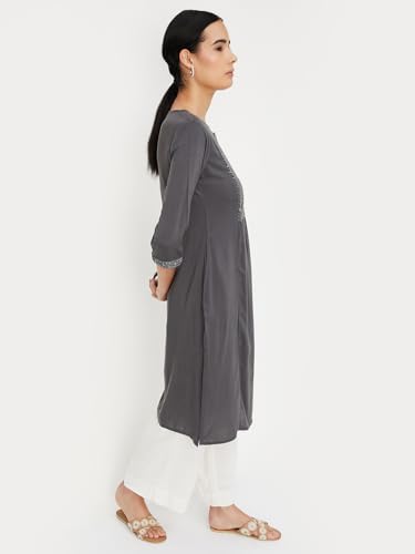 Image of Max Women's Rayon Regular Fit Kurta