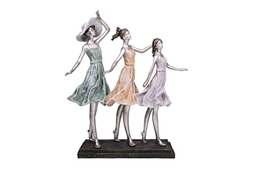 Figurine 3 Filles en Robe d'été Maturi pour Rompre la Monotonie d'un Intérieur Neutre