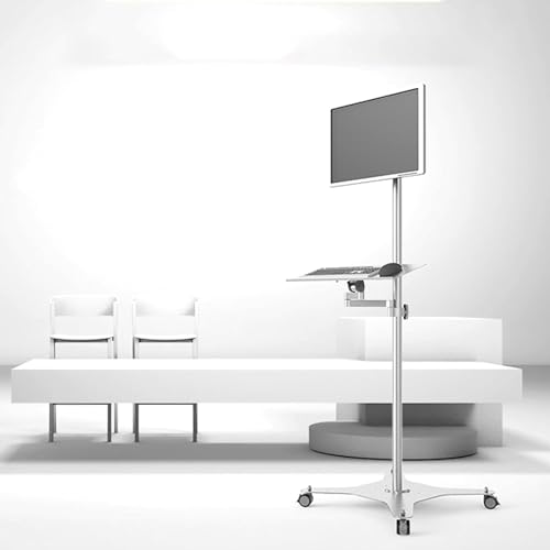 Soporte móvil ajustable para TV con ruedas miniatura 2