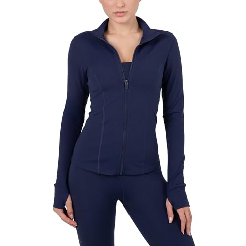 Image of YITTY Active Women's Ultraluxe Full Zip Jacket, Athleisure, 4-Way-Stretch, Thumbholes