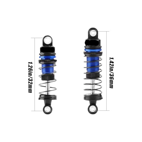 Amortisseurs LOSI Micro-B 2WD GPM bleu, pièces amélioration voiture RC buggy 1/24
