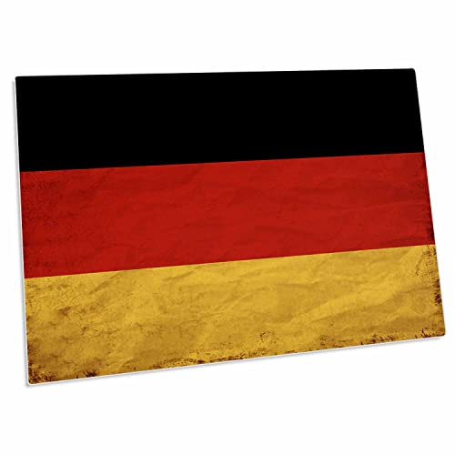 3dRose German Flag Old Look Trendy Work Berlin Hamburg Munich - Alfombrilla de escritorio