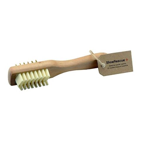 ShoeRescue Multi-Sided Suede Brush: Crepe Side for Gentle Refreshing & Bristles for Deep Clean Cover