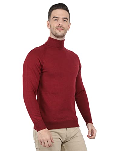 Image of Monte Carlo Men Wool High Neck Pullover Sweater