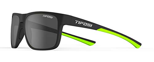 Tifosi Optics Swick Sunglasses with Polarized Lens,Black/Neon,One Size