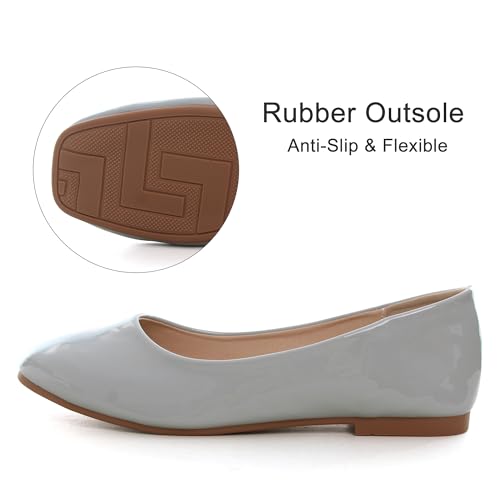 Image of Dear Time Women's Casual Foldable Ballet Flats Square Toe Ballerina Flats Shoes Comfortable
