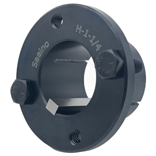 Saelno - Saelno H-1-1/4 Split Taper Bushing 1 1/4 inch bore,H Style Fixed Bore,Carbon Steel Locking Bushings for Pulley/Sheaves