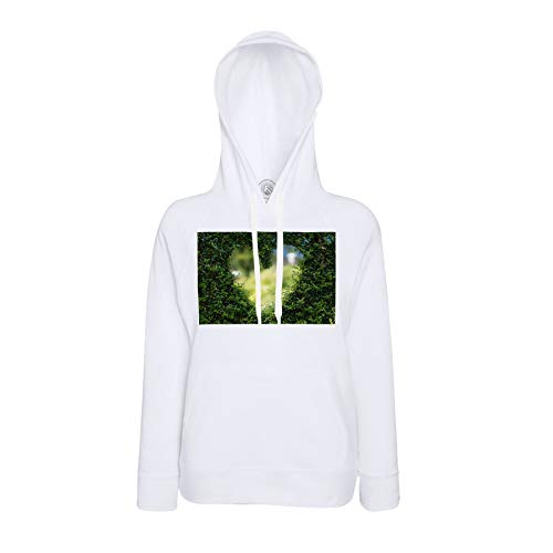 Sweat à capuche coeur buis art amour nature au design artistique et finitions premium