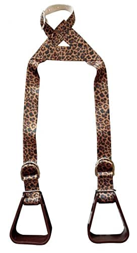 ShowmanHeavy Duty Nylon Adjustable Buddy Stirrups w/Cheetah Print