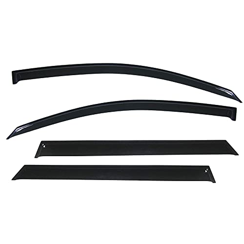 Kucaruce Original Side Window Wind Deflector, 4Pcs Out-Channel Tape-On Nice Rain Guards Set,Window Visor Fit For 2011-2015 Kia Sorento 94187 #TOP1