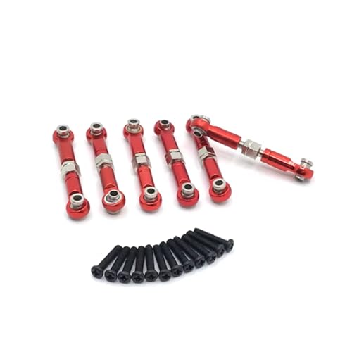 Rc Special Connecting Rod for HSp 18301 18302 18311 18312 18321 18322 1/18 Adjustable Linkages Pull Rod Link Red Parts and Accessories Upgrades Replacement