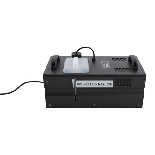 Máquina de humo profesional de 3000 W con control remoto y DMX512, generador de humo de alta potencia con tanque de 3 L para bodas, Halloween, conciertos y fiestas, enchufe estadounidense, color negro miniatura 2