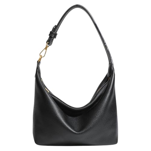 Small Hobo Bags for Women Soft Slouchy Shoulder Bag with Zipper and PU Leather Handle 2025