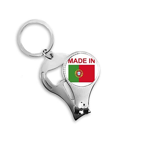 Made in Portugal Country Love Nail Nipper Ring Key Chain Bottle Opener Clipper
