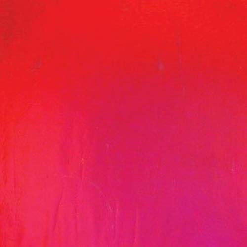 4 inch X 4 inch Dichroic Candy Apple Red On Thin Black Glass - 96 Coe