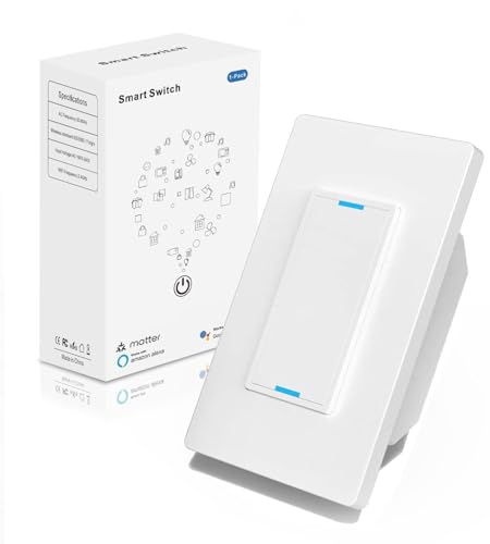 Smart Double Switch 2-Gang with Tuya Matter - Apple HomeKit/Siri,...