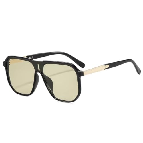 Lunettes de soleil bleu-vert monobloc au design rétro et verres dégradés