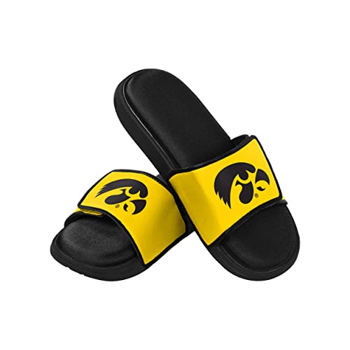 FOCO Iowa Hawkeyes NCAA Mens Foam Sport Slide Sandals - XL