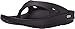 OOFOS Unisex Original Thong flip flop , Black, 8 M US Women /  6 M US Men's